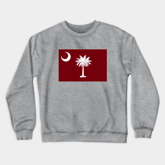 Flag of South Carolina - Garnet Crewneck Sweatshirt by brigadeiro